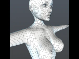 female character basic 3D Model
