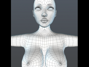 female character basic 3D Модель