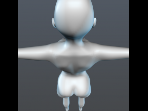 female character basic 3D Модель