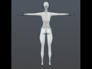 female character basic 3D Model