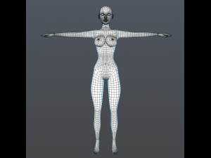 female character basic 3D Модель