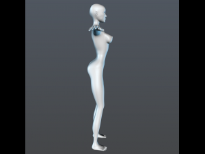 female character basic 3D Модель