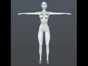 female character basic 3D Model