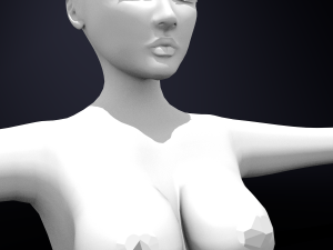 female character basic Modèle 3D