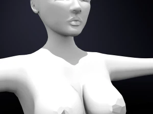 女性角色基本 3D 模型
