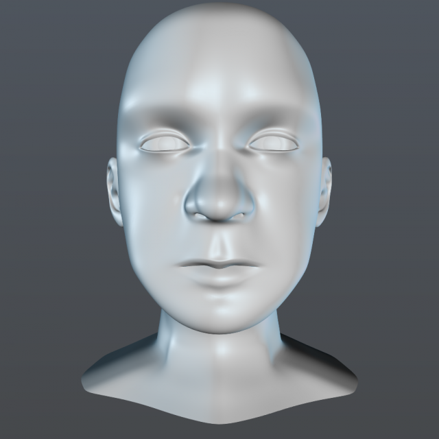 male head Modèle 3D .c4d .max .obj .3ds .fbx .stl .blend 