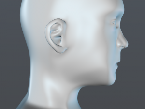 male head Modèle 3D