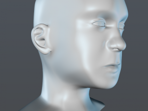 male head Modèle 3D