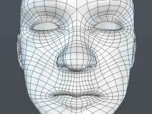 male head Modèle 3D