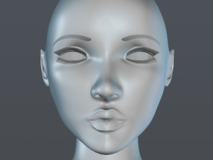 female head 3D Model