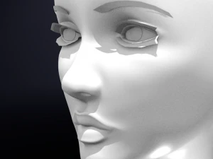 женская голова 3D Модель