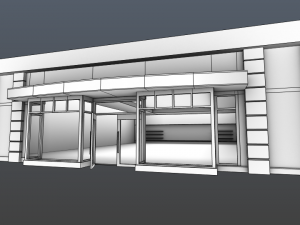 store structure Modèle 3D
