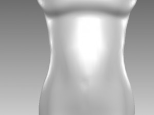 simple tube dress Modelo 3D