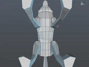 low poly wolf 3D Model