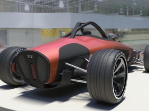 audi car union 2017 3D 모델