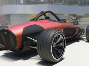 audi car union 2017 3D 모델