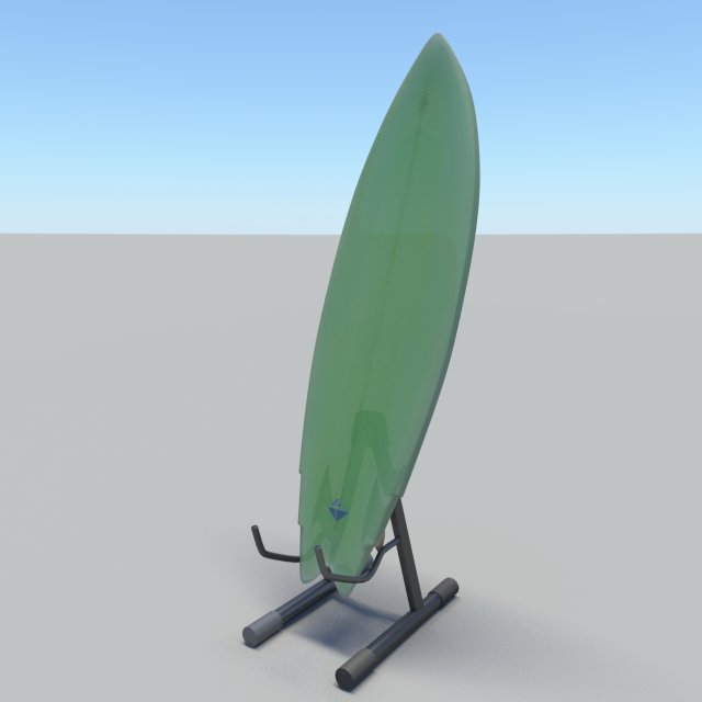 surfboard v02 3D 모델 .c4d .max .obj .3ds .fbx .stl .blend 