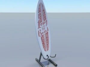 дошка для серфінгу v3 3D Модель