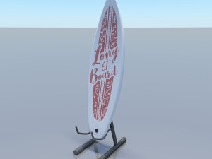 surfboard v3 3D 모델