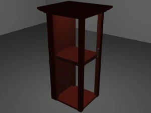 क्यूरियो कैबिनेट 3D मॉडल