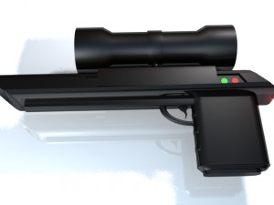 scifi blaster Modello 3D