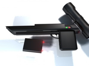scifi blaster Modello 3D