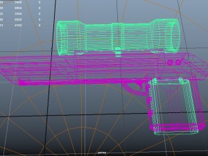 scifi blaster Modello 3D
