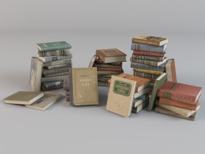books 3D 模型