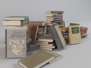 books 3D 模型