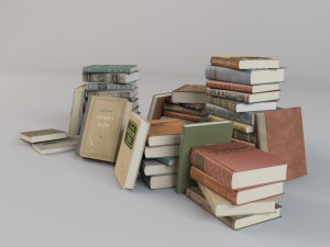 books 3D 模型
