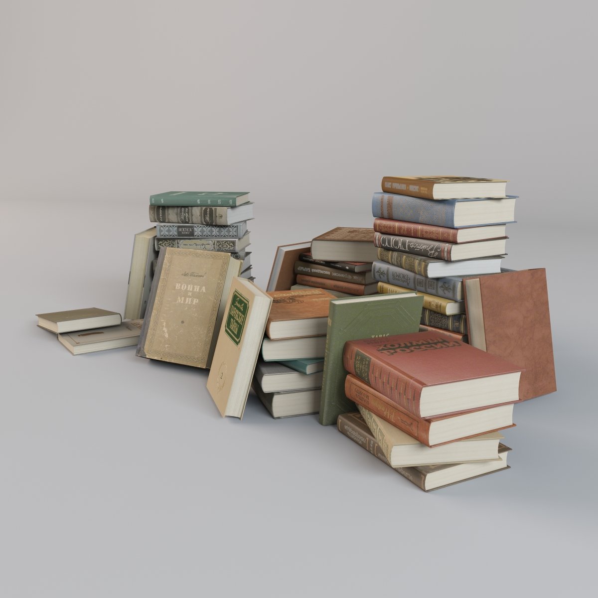 Books 3d model