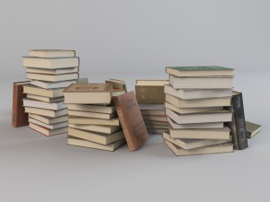 books 3D 模型