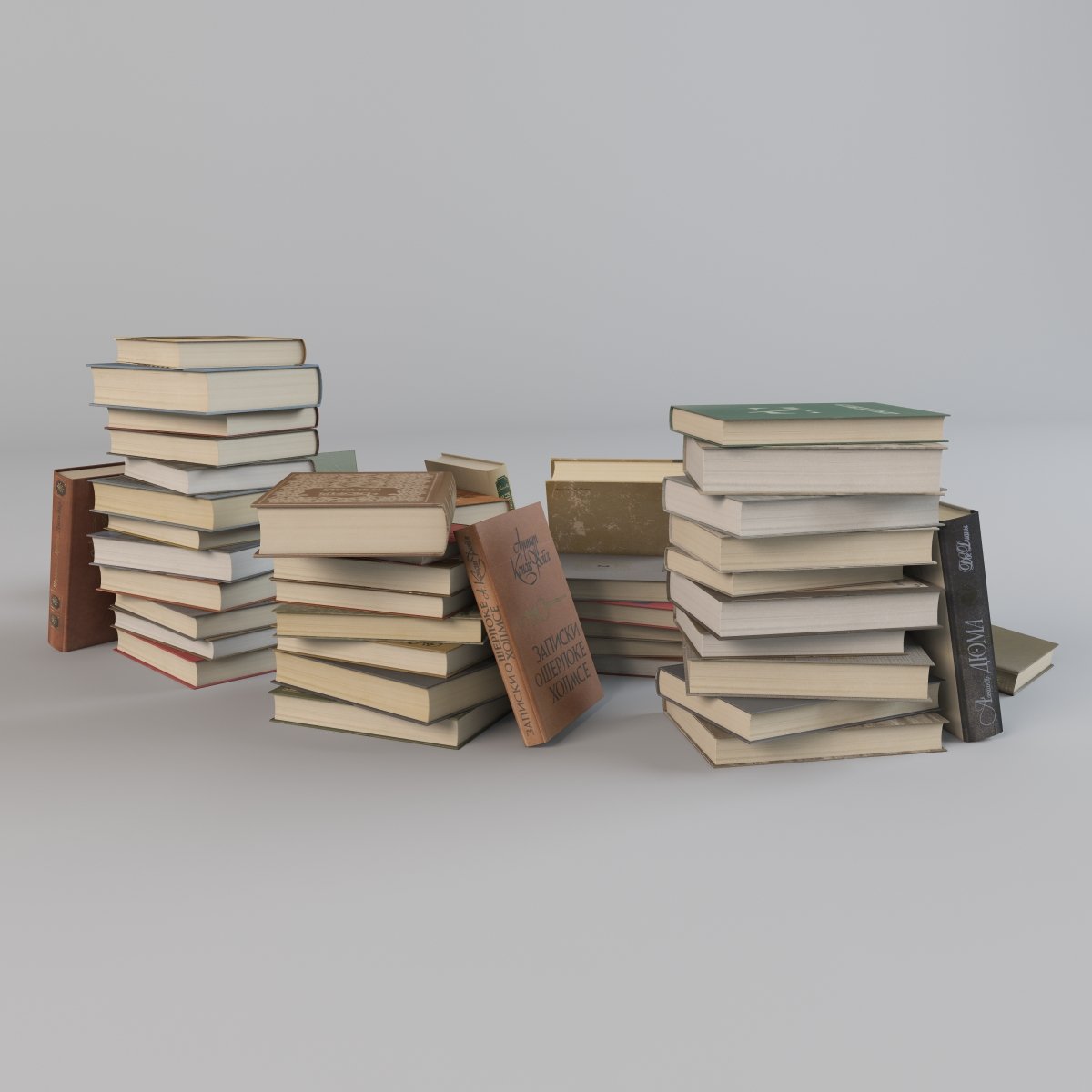 Books 3d model