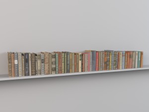 books 3D 模型