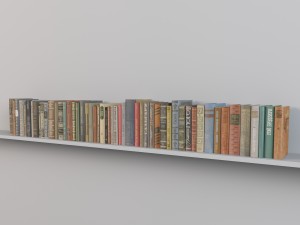 books 3D 模型