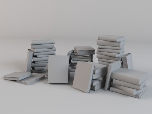 books 3D 模型