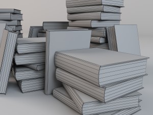 books 3D 模型