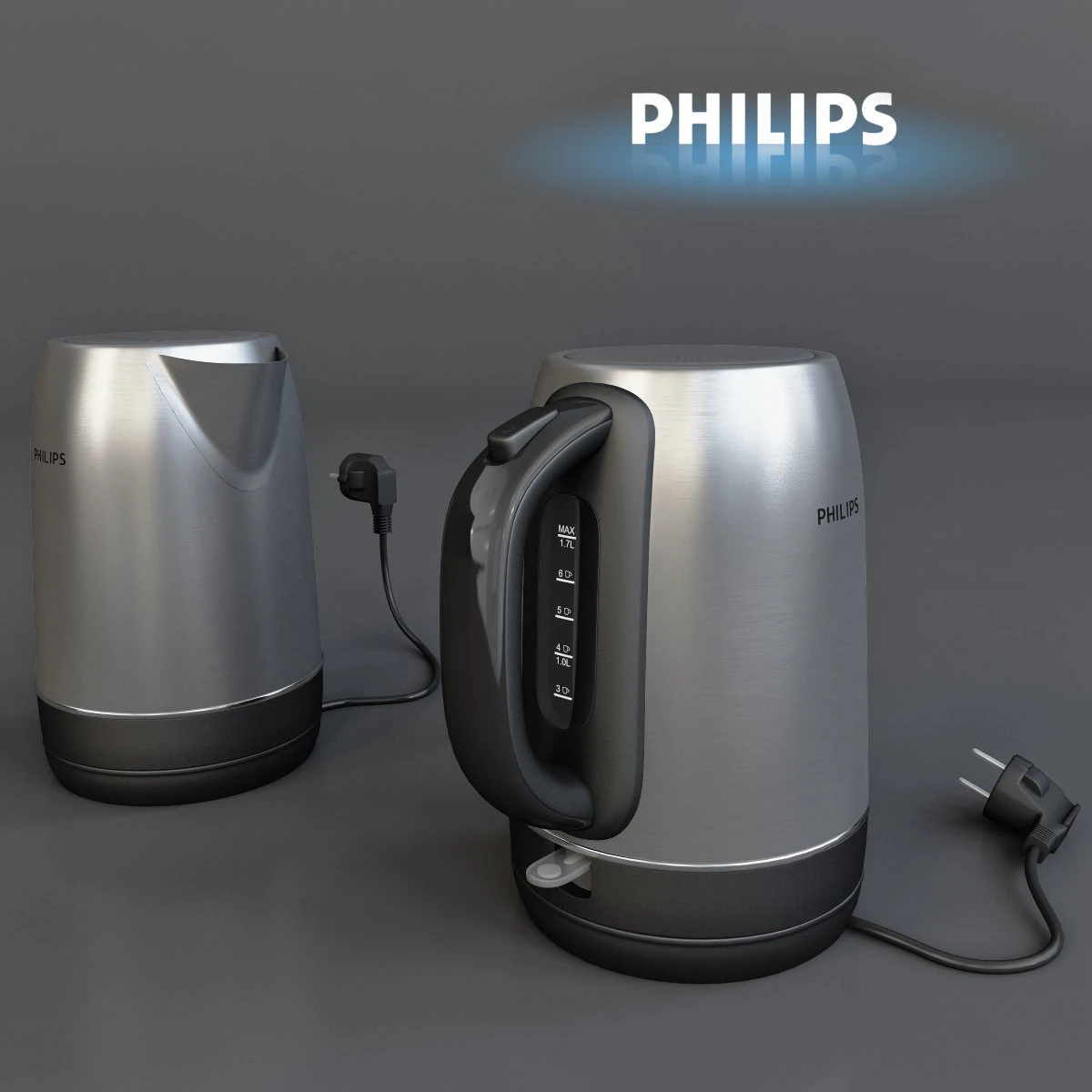kettle philips hd9321-20 3D Model .c4d .max .obj .3ds .fbx .stl .blend 
