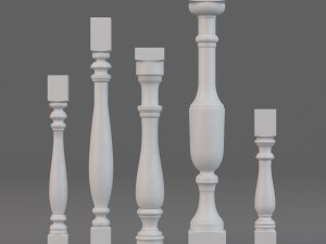 balusters gaudi decor classic home 3D Модель