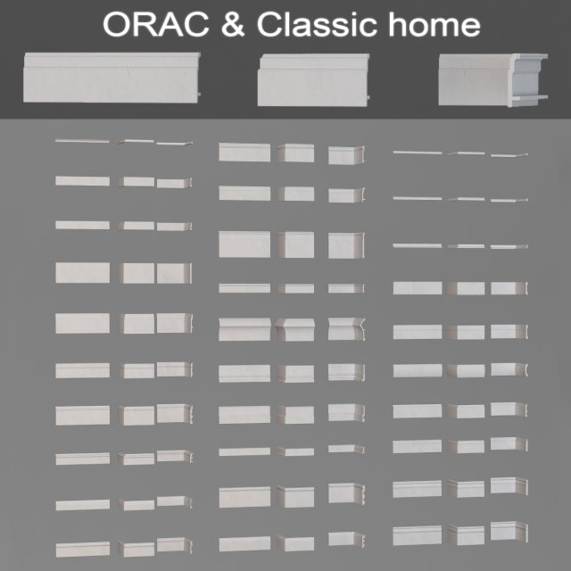 floor baseboards orac classic home 3D Модель .c4d .max .obj .3ds .fbx .stl .blend 