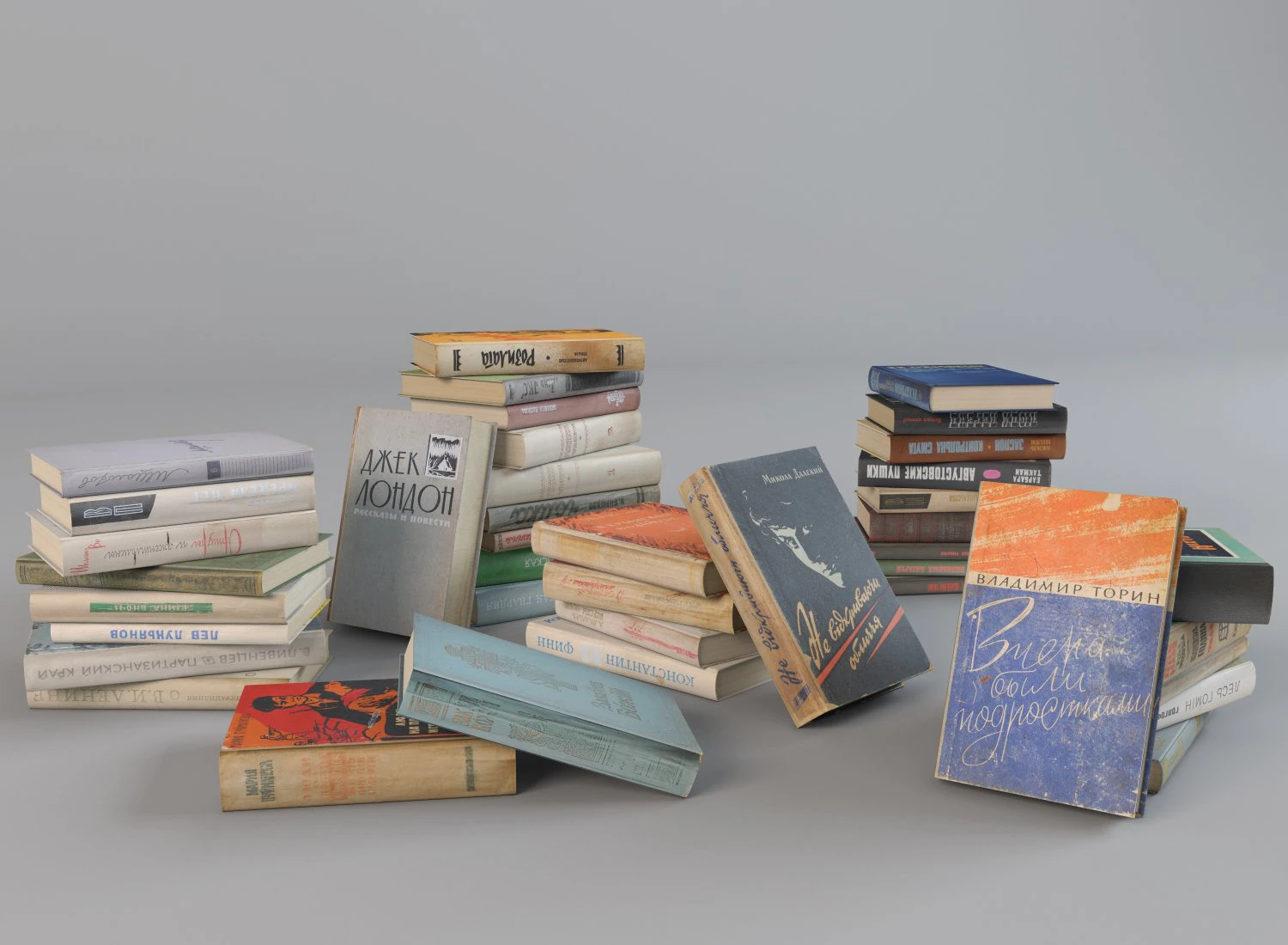 books vol3 3D Model .c4d .max .obj .3ds .fbx .stl .blend 