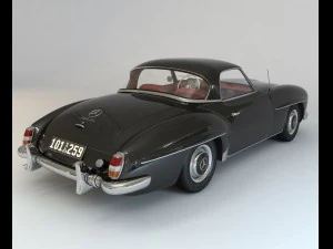 mercedes 190sl coupe 3D Model