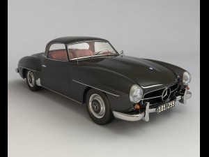 mercedes 190sl coupe Modello 3D