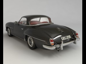 mercedes 190sl coupe Modello 3D