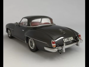 mercedes 190sl coupe 3D Model