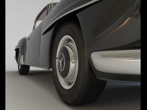 mercedes 190sl coupe Modello 3D
