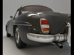 mercedes 190sl coupe 3D Model