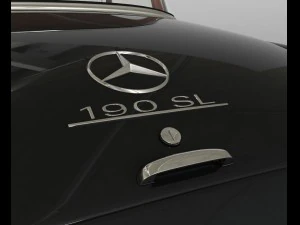 mercedes 190sl coupe 3D Model