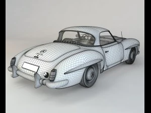 mercedes 190sl coupe 3D Model