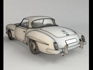 mercedes 190sl coupe 3D Model
